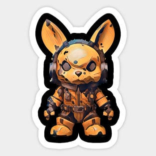 Yellow rabbit Sticker